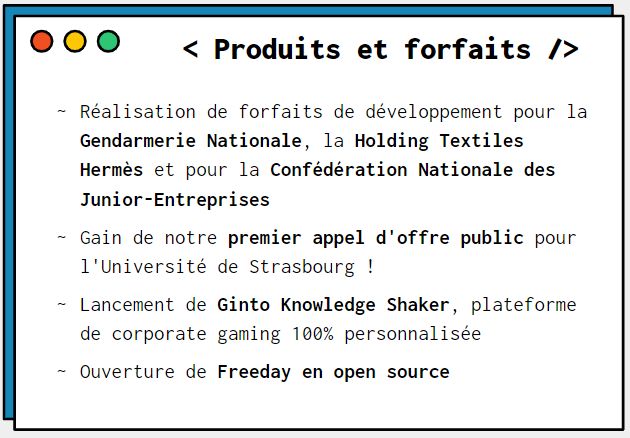 Produits et forfaits